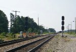 View looking south down the CSX "A" line at North Collier yard